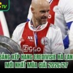 Bảng Xếp Hạng Eredivisie Hà Lan Mới Nhất Mùa Giải 2026/27 